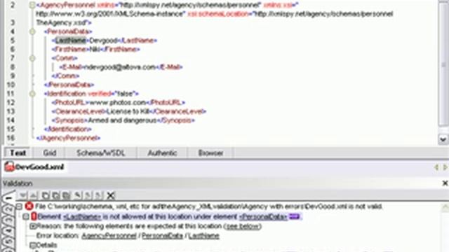 XML Validation with XMLSpy's XML Validator смотреть онлайн
