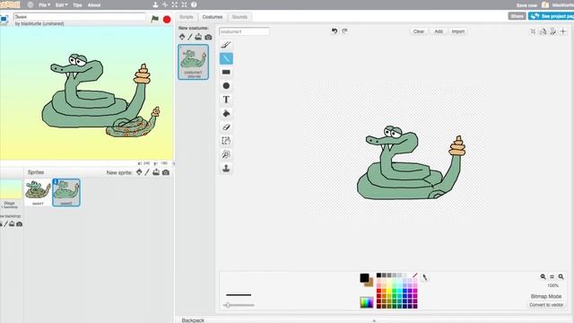 Rusky Ed Draws a Snake (змея) смотреть онлайн