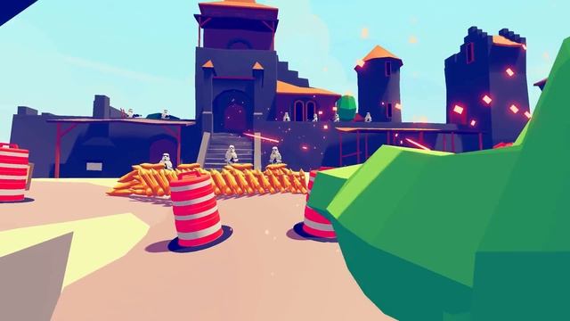 Starwars Defend the castle and Zombies invaded the castle - Totally Accurate Battle Simulator TABS смотреть онлайн