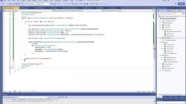 Cookie authentication in .Net Blazor
