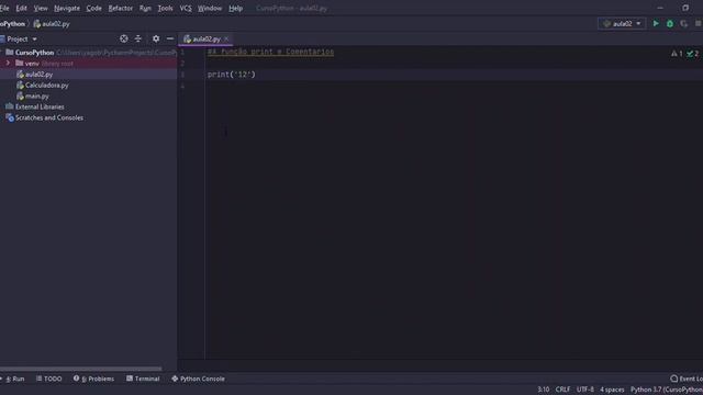 CURSO PYTHON # 02 - Função Print e comentários. смотреть онлайн