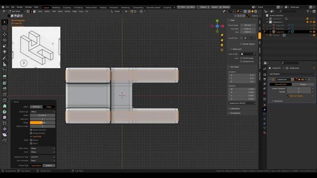 Моделирование под Subdivision Surface #3