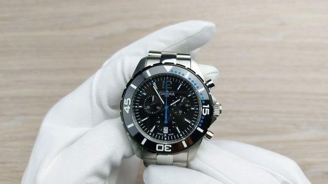 Швейцарский хронограф с керамическим безелем / Davosa DAV.16347345 смотреть онлайн