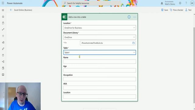 Excel Online (Business) Actions: Add A Row Into A Table смотреть онлайн