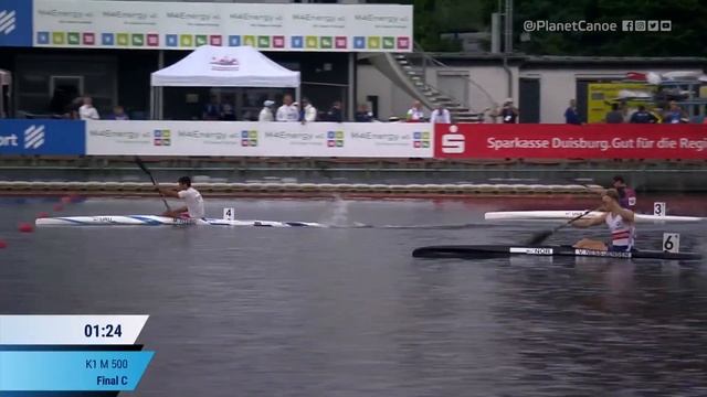 K1 Men's 500m Final C / 2023 ICF Canoe-Kayak Sprint World Championships Duisburg & Olympic Qualifie смотреть онлайн