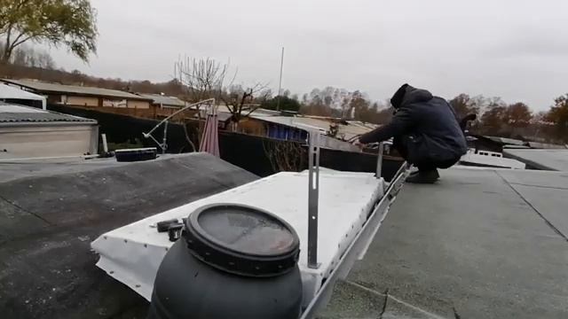 #22 Дача в Германии/Установил солнечные батареи/530 ватт/Работаю на даче/Dach solarpanel gemacht. смотреть онлайн