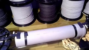 Монтаж греющего кабеля на трубу канализации 110