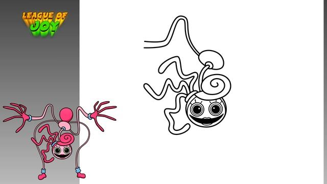 How to DRAW MOMMY LONG LEGS chasing me - Mommy Long Legs Chase - Poppy Playtime Chapter 2 смотреть онлайн