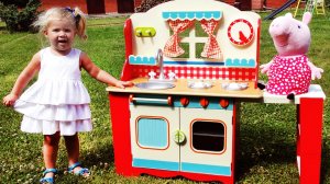 ✿ СУПЕР КУХНЯ Свинка Пеппа Повар Игры Для Детей Peppa Pig Super toy Kitchen Playset With Peppa Pig
