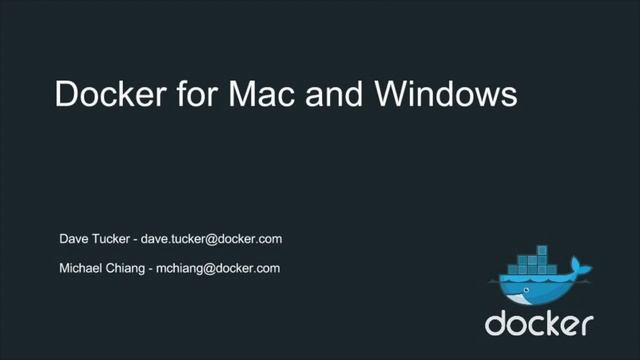 Docker Online Meetup #36: Docker for Windows and Mac смотреть онлайн