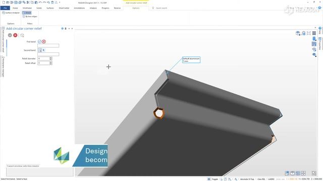 Circular Corner Reliefs | RADAN Designer 2021.1 смотреть онлайн