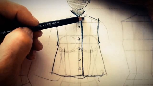 Fashion Drawing: how to Draw a Collar- creative and technical flat sketching on a croquis template смотреть онлайн