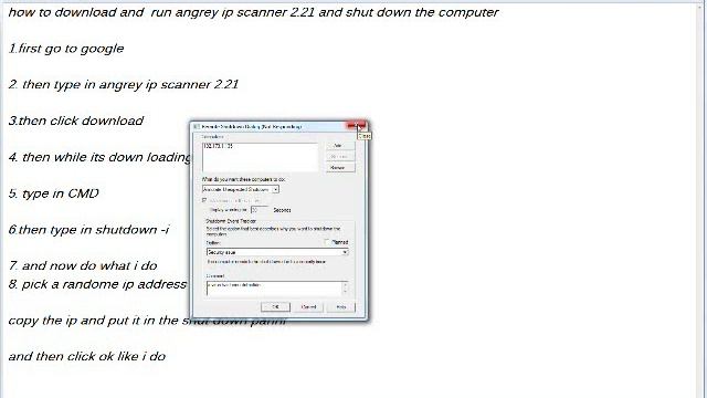 how to shutdown a computer using angrey ip scanner смотреть онлайн