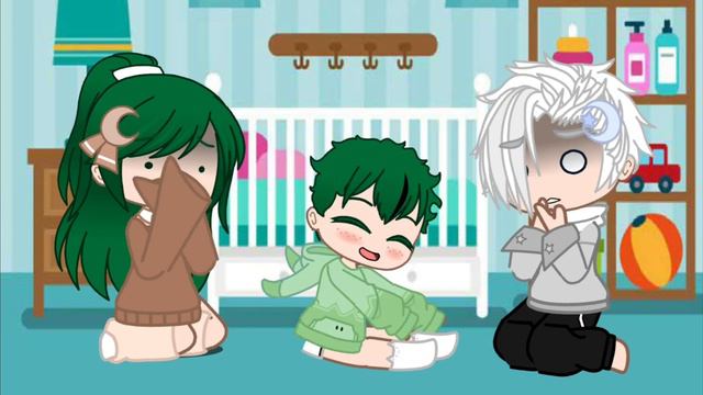 Deku's first word // Mha //Gacha club meme смотреть онлайн
