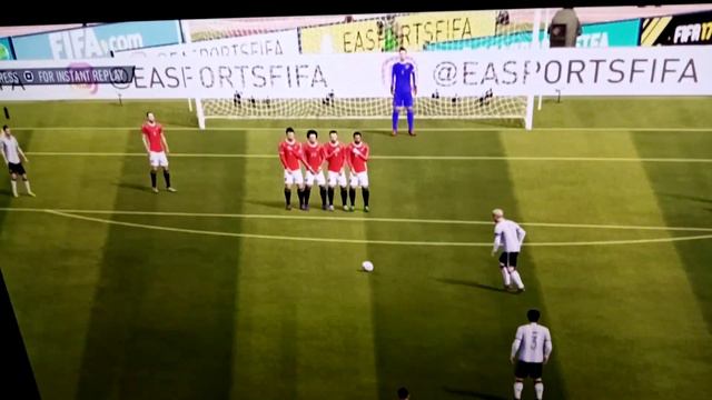 Best free kick ever in Fifa 17 ps3.! смотреть онлайн
