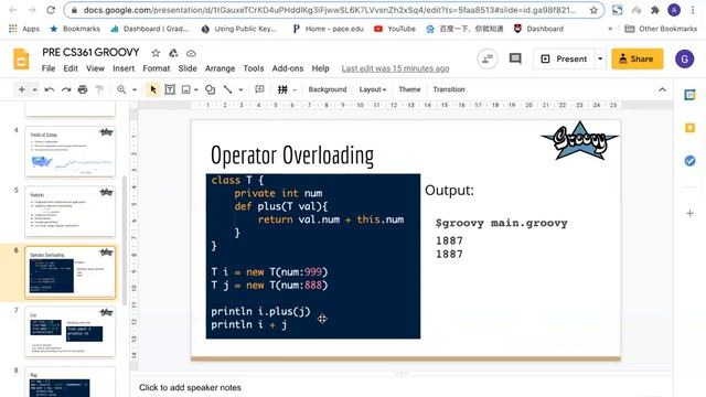cs361 presentation modern language Groovy team 6 Zheming & Guo смотреть онлайн