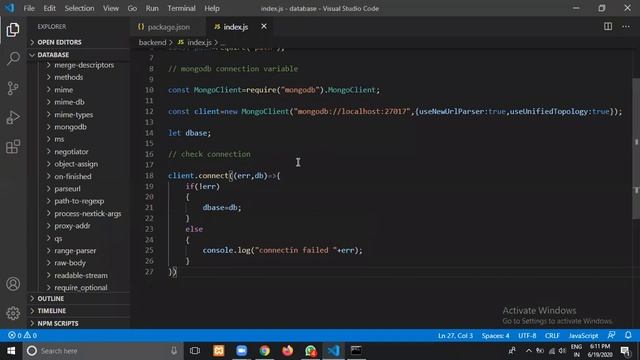MongoDB Database , Express And Backend Connectivity With Angular Project. [PART-3] смотреть онлайн