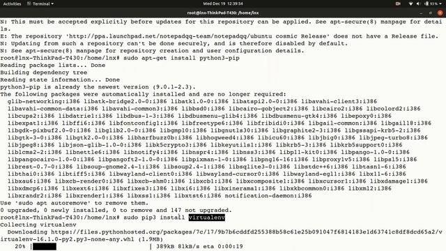 Install Django2 on Ubuntu 18.04 using Virtual Env смотреть онлайн
