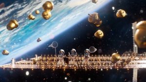 Заставки Первого канала "белки в космосе" (2023-2024) [Новый год | оригинал]