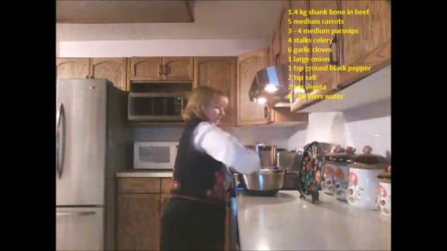 HUNGARIAN BONE SOUP Authentic Traditional Quick And Easy/  CSONTLEVES