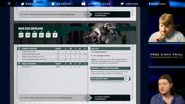 NEW Chaos Knights Index Review! What's Competitive in 10th Edition Warhammer 40k? смотреть онлайн