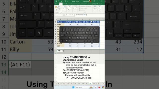 How to correct a #VALUE! error in the TRANSPOSE function - Excel Tips and Tricks смотреть онлайн