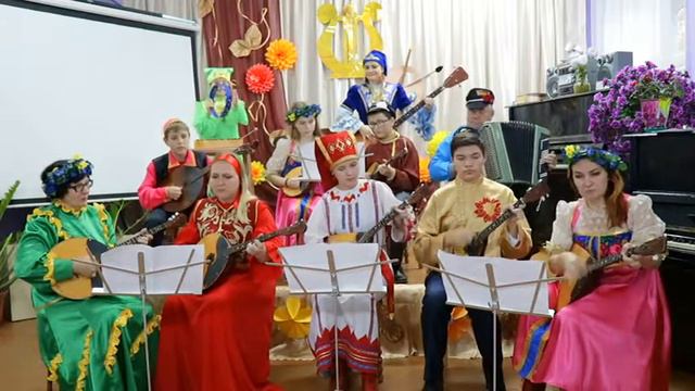 Попурри на народные темы, исп Оркестр народных инструментов ДШИ г Тетюши РТ смотреть онлайн