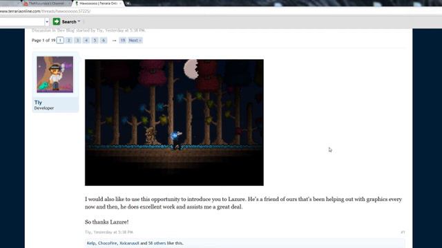 Terraria News - New biome, new armour and blue thing. смотреть онлайн