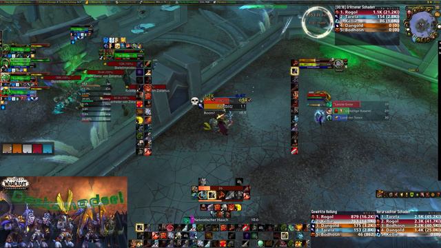 Shadowlands Fury Warrior 💯Full Dungeon - Heroic 🔥"Necrotic Wake"🎮 Melee PoV - WoW смотреть онлайн