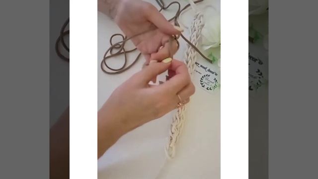 Ручка для вязаной сумки или шнур. Без крючка! Легко и быстро! смотреть онлайн