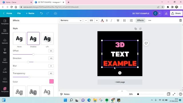 How to Make 3D Text in Canva смотреть онлайн