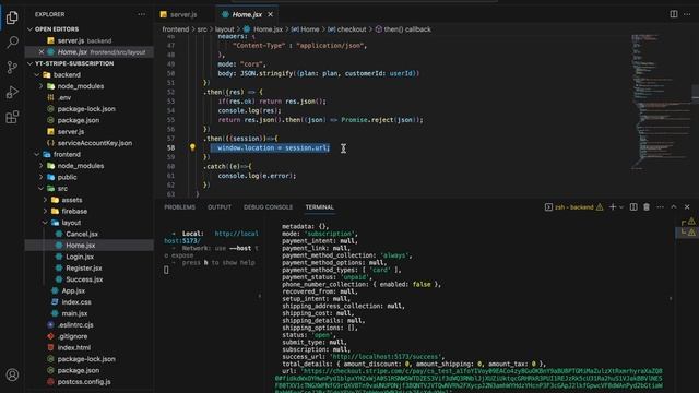 Stripe subscription payment with React.js and Node.js (BACKEND PART 2) смотреть онлайн