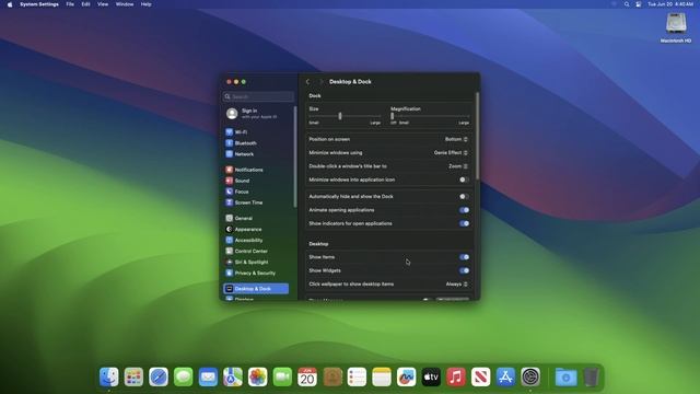 How To Disable Click Wallpaper To Show Desktop Items In MacOS Sonoma