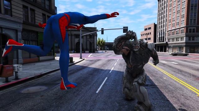 ALL SPIDERMAN SUIT VS RHINO - Spiderman PS4, Spiderman 2002, Iron Spider, Spiderman Muscle