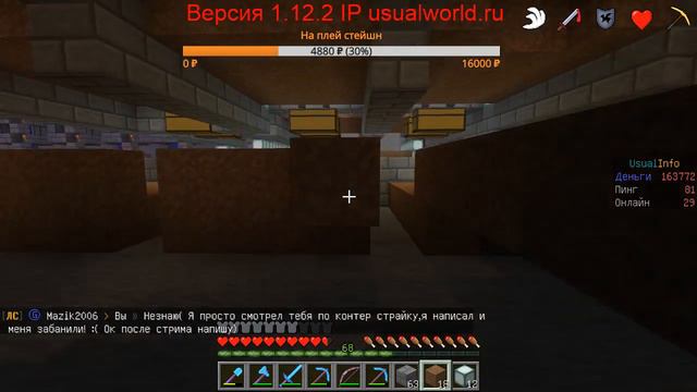 Играем на Южуале с Пчелой и Муравейкой. Айпи вверху экрана. смотреть онлайн