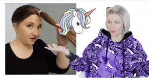 Реакция Парикмахера -Шок | Стрижка Единорога | Стрижка волос дома | Стрижка Каскад