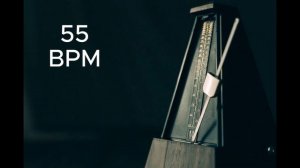 Metronome/55 BPM/Beat per minute/Sound effect.