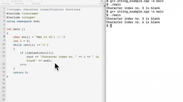 Lesson 1 cctype cstdlib Functions