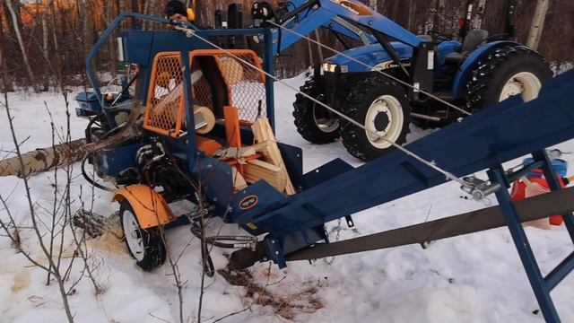 Amazingly fast firewood processor in action- Range Road Eco Pro 300 смотреть онлайн