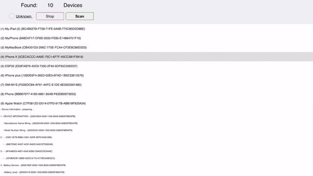 iOS & Android App - Ultra Bluetooth Scanner смотреть онлайн