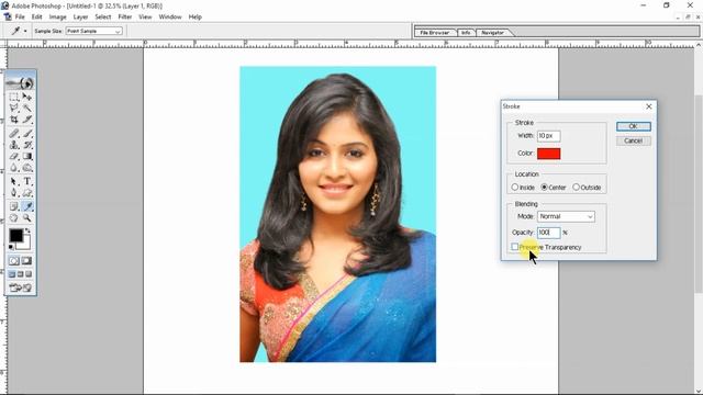 Photoshop Me Border Kaise Lagate Hai || Photo Border In Photoshop смотреть онлайн