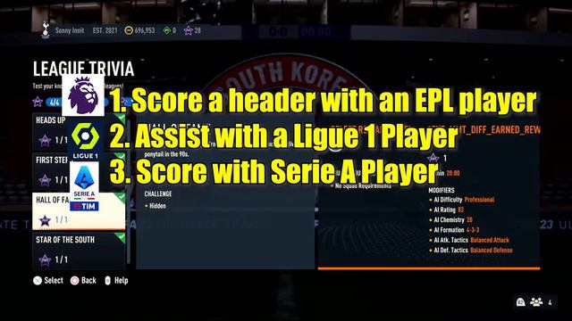 How to Complete League Trivia / Football Trivia Moments Challenges on FUT 23 | FIFA 23 Ultimate Tea смотреть онлайн