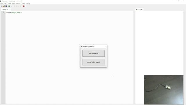 Transfer MicroPython Program to ESP8266 using Thonny смотреть онлайн