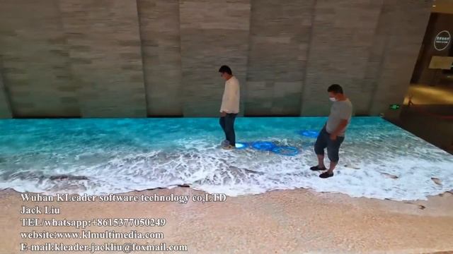 Holographic beach projection interactive floor sea art game dynamic 3d virtual indoor mapping magic смотреть онлайн