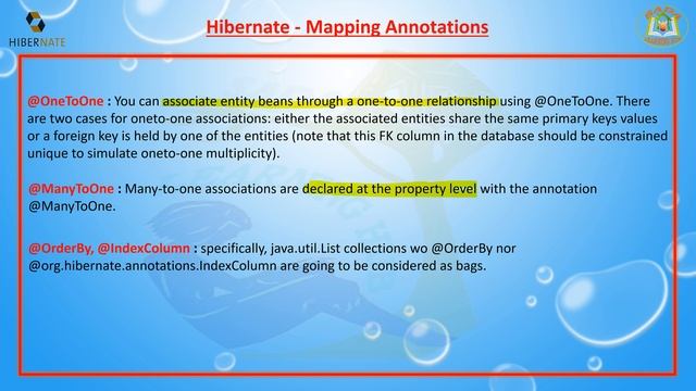 Lesson - 70 : Hibernate - Mapping Annotations смотреть онлайн