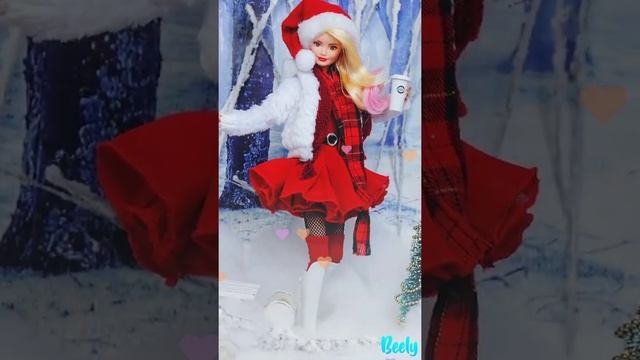 ?Brand New Barbie Christmas ?Fashionable dress ?Collection| Wardrobe?? styling | смотреть онлайн