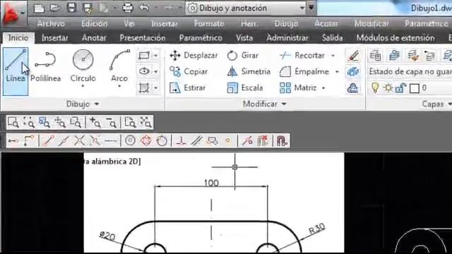Tutorial Autocad 2013, Lineas, Radio, Cuadrante, Punto Medio, Tangente ACOTAR смотреть онлайн