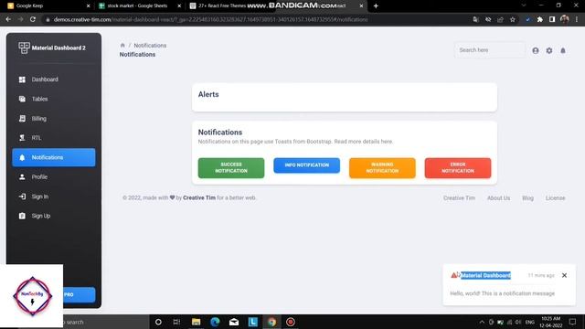 #part8 #reactjs Backend Dashboard Design With #materialui By NonTechBg | #html #css #javascript смотреть онлайн