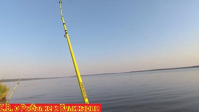 Рыбалка  на озере Кандрыкуль с берега на донки, какая там красота.  Ловим рыбу на донки.