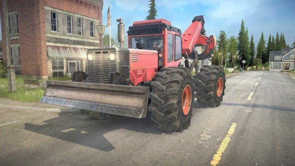 Spintires: MudRunner american wilds ! K-8000 SKIDDER